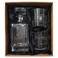 Atlanta Braves Three-Piece Decanter & Rocks Glasses Set