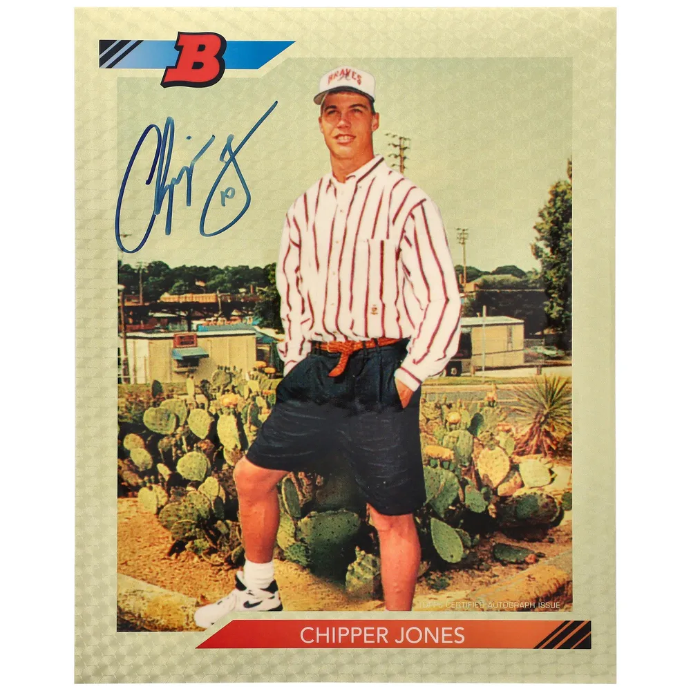 chipper jones autographed