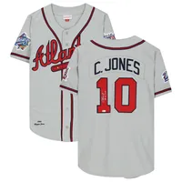 Official Chipper Jones Atlanta Braves Jerseys, Braves Chipper