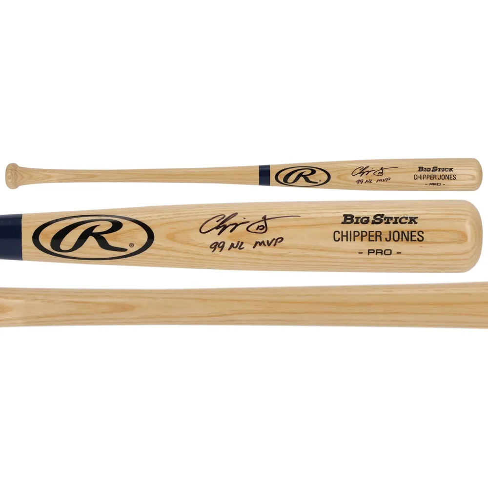 Lids Chipper Jones Atlanta Braves Fanatics Authentic Autographed Rawlings  Game Model Bat with 99 NL MVP Inscription