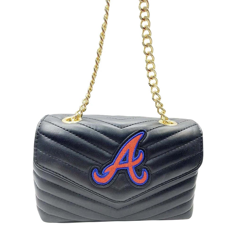 Cuce Atlanta Braves Quilted Crossbody Purse