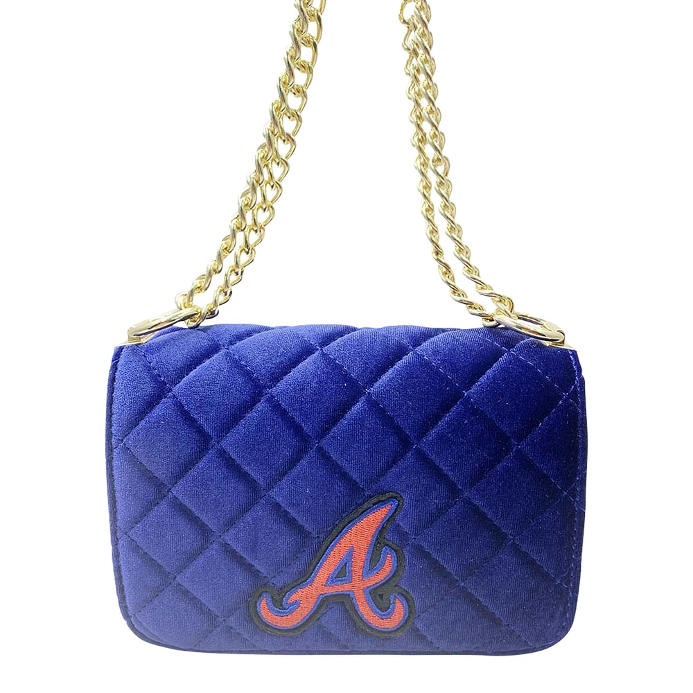 Cuce Atlanta Braves Velvet Crossbody Purse