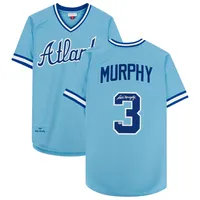 Dale Murphy Light Blue Atlanta Braves Autographed Mitchell & Ness Authentic  Jersey