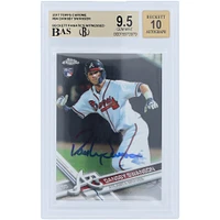Dansby Swanson Atlanta Braves Autographed 2017 Topps Chrome #8 Beckett Fanatics Witnessed Authenticated 9.5/10 Rookie Card