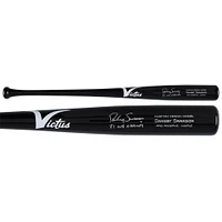 Dansby Swanson Atlanta Braves Autographed Victus Game Model Bat with "21 WS Champs" Inscription