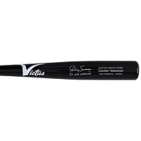 Dansby Swanson Atlanta Braves Autographed Victus Game Model Bat with "21 WS Champs" Inscription