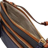 Dooney & Bourke Atlanta Braves Infield Sac à bandoulière à triple fermeture éclair