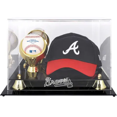 Atlanta Braves Fanatics Authentic Acrylic Cap and Baseball Logo Display Case