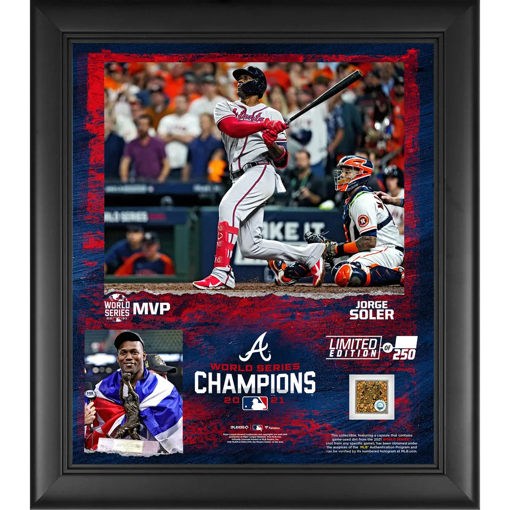 Jorge Soler Atlanta Braves 2021 World Series Champions 34'' MVP Bat