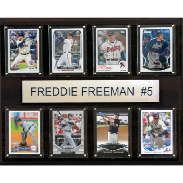 Freddie Freeman Atlanta Braves 2021 World Series Champions Autographed  Baseball Shadow Box