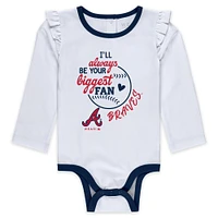 Girls Newborn & Infant WEAR by Erin Andrews Atlanta Braves Three-Piece Tutu Set