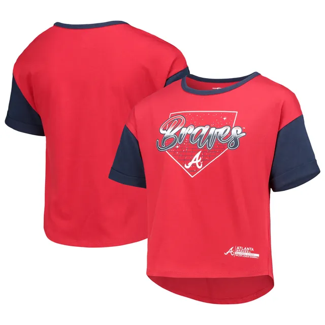 Lids Atlanta Braves Tiny Turnip Girls Toddler Baseball Love Fringe