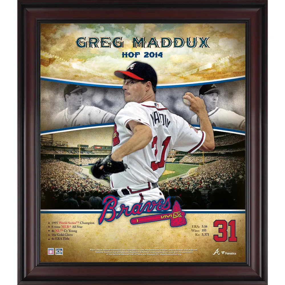 Lids Greg Maddux Atlanta Braves Fanatics Authentic Framed 15 x 17 Hall of  Fame Career Profile