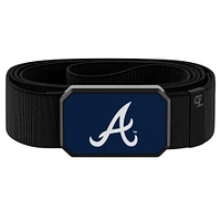 Ceinture noire Groove Life des Braves d'Atlanta avec boucle aux couleurs de l'équipe