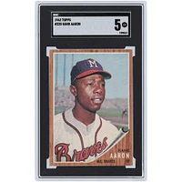Hank Aaron Atlanta Braves 1962 Topps #320 SGC Authenticated 5 Card