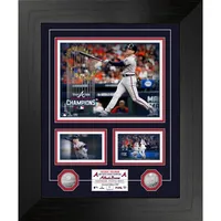 Highland Mint Freddie Freeman Atlanta Braves 2021 World Series Champions 18'' x 22'' MARQUEE Silver Photo