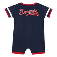 Ensemble 2 pièces pour bébé bleu marine des Atlanta Braves Double Hit