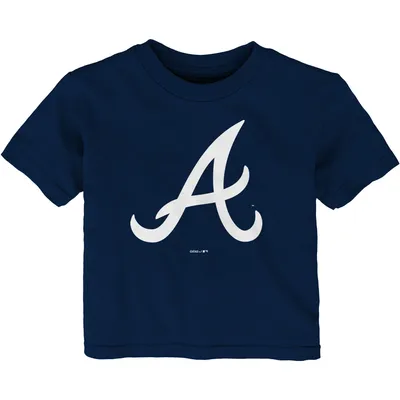 Atlanta Braves Infant Primary Team Logo T-Shirt - Navy