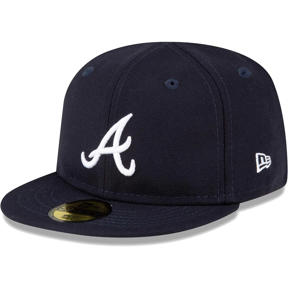 Infant New Era Navy Atlanta Braves My First 59FIFTY Fitted Hat