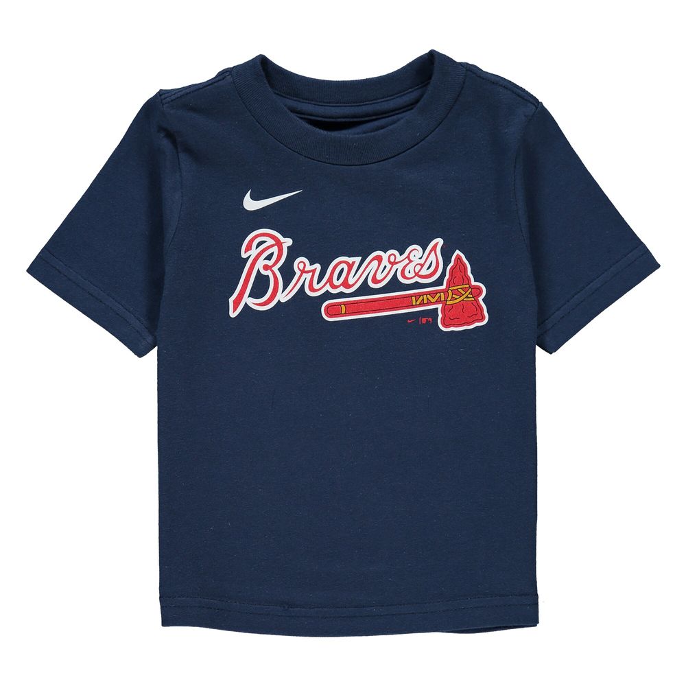 Infant Nike Ronald Acuna Jr. Navy Atlanta Braves Player Name & Number - T-Shirt