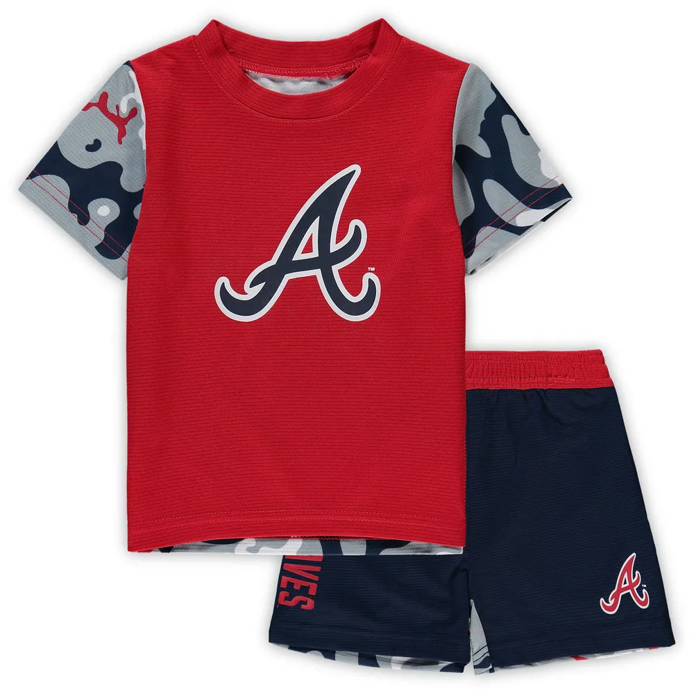 Lids Atlanta Braves Infant Pinch Hitter T-Shirt & Shorts Set - Red
