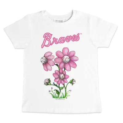 Women's Tiny Turnip White Atlanta Braves Bronto T-Shirt Size: Medium