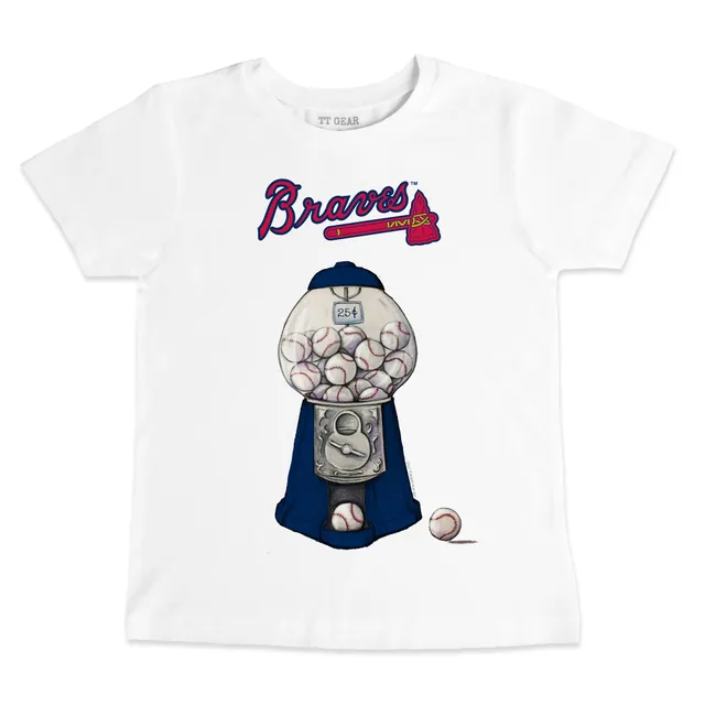 Lids Atlanta Braves Tiny Turnip Women's Popcorn T-Shirt - Navy