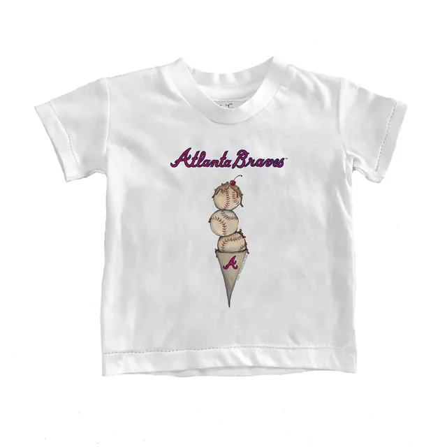 Tiny Turnip Atlanta Braves TT Rex Tee Shirt Women's Large / White