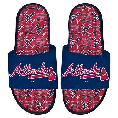 ISlide Atlanta Braves Sandales à glissière en gel motif d'équipe