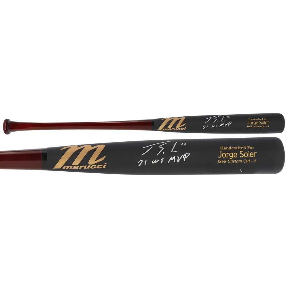 Lids Jorge Soler Atlanta Braves Fanatics Authentic Autographed Marucci Game  Model Bat with 21 WS MVP Inscription