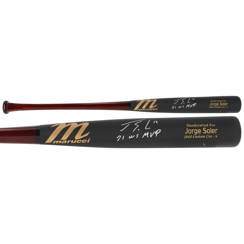 Atlanta Braves 2021 World Series Champions Three Bat Set w/ Gold Baseball