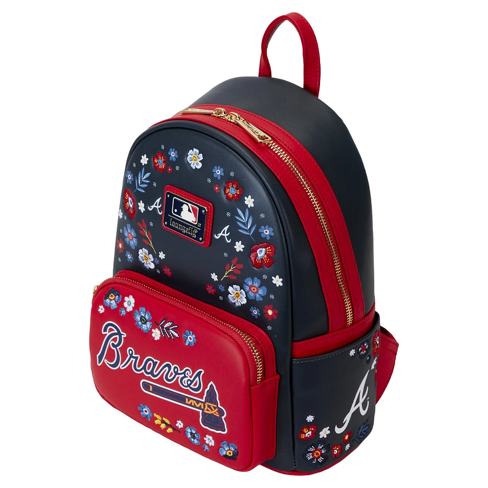 Loungefly Atlanta Braves Mini sac à dos fleuri