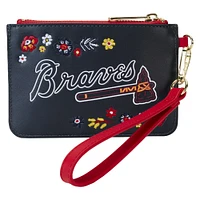 Loungefly - Pochette de poignet à fleurs Atlanta Braves