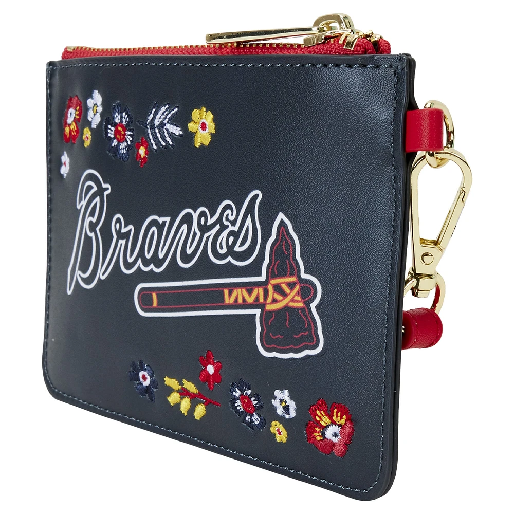 Loungefly - Pochette de poignet à fleurs Atlanta Braves