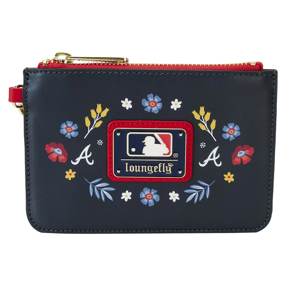 Loungefly - Pochette de poignet à fleurs Atlanta Braves