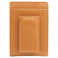 Porte-cartes en cuir Lusso Atlanta Braves Olson