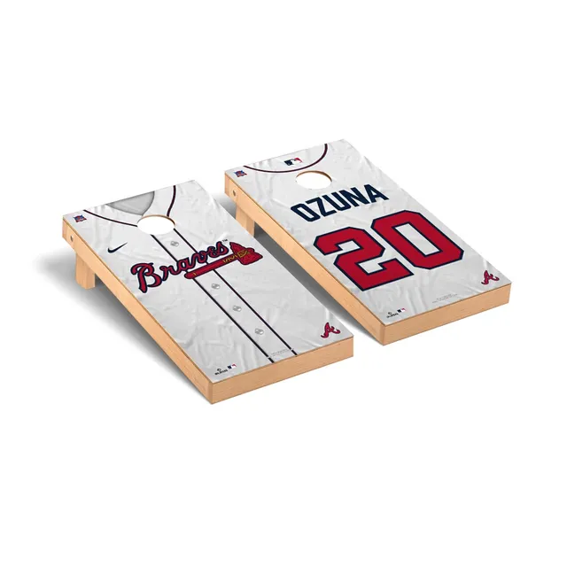 Lids Marcell Ozuna Atlanta Braves 2' x 4' Jersey Design Regulation Cornhole  Board Set