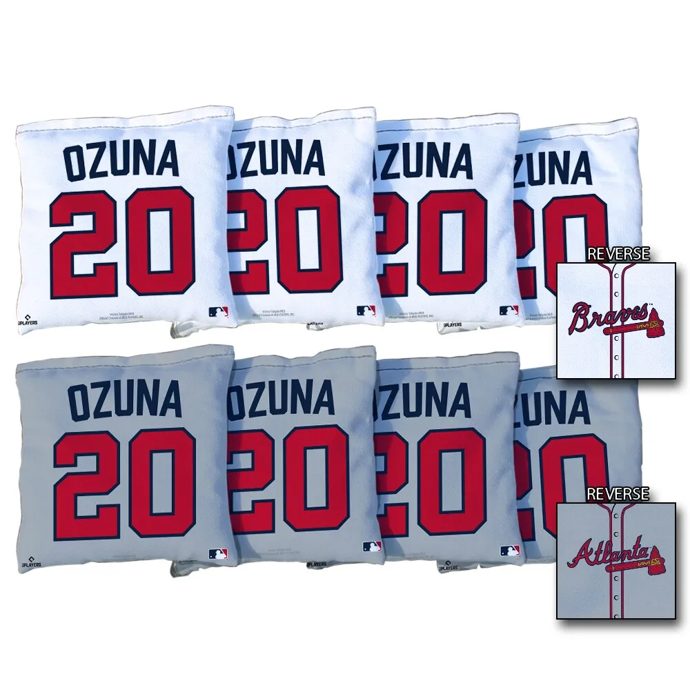 Lids Marcell Ozuna Atlanta Braves 8-Piece Regulation Corn Filled Cornhole  Bag Set