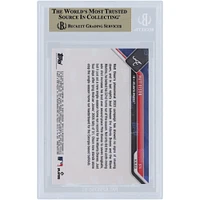 Matt Olson Atlanta Braves 2023 Topps Now Blue Sets Braves Single Season Record with 52 HR #874 #/49 BGS Authenticated 10 Card - 10,10,10,9.5 Subgrades