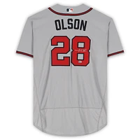 Maillot Nike authentique gris autographié par Matt Olson des Atlanta Braves
