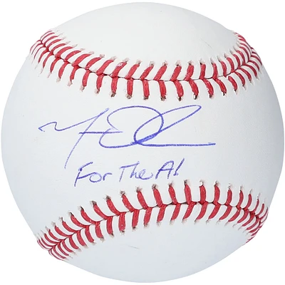 Matt Olson, joueur des Braves d'Atlanta, a dédicacé une balle de baseball de Rawlings avec l'inscription "For the A!"