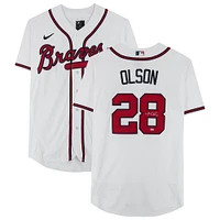 Maillot Nike authentique autographié par Matt Olson des Braves d'Atlanta
