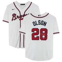 Toddler Atlanta Braves Nike White Replica Team Jersey