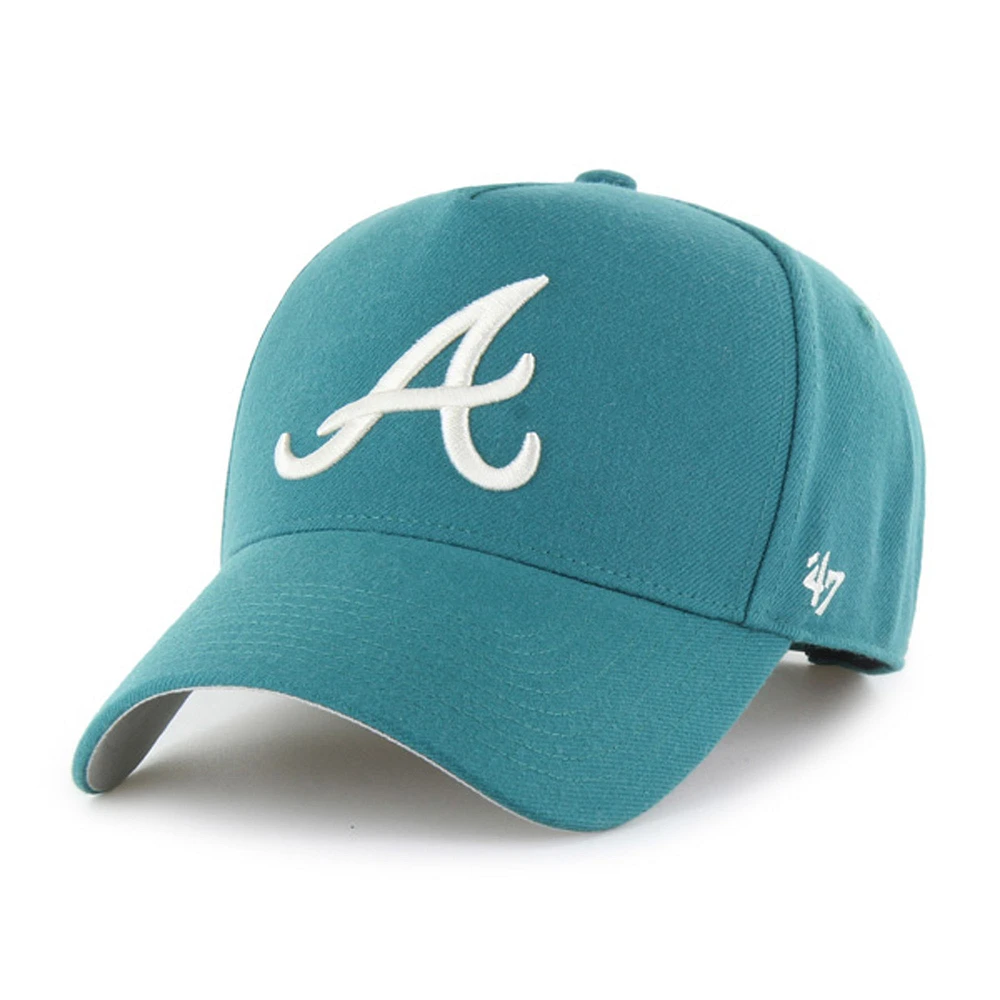 Casquette ajustable Atlanta Braves Ballpark Offside '47 pour homme bleu sarcelle