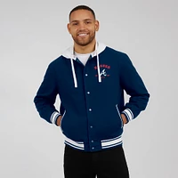 Men's Darius Rucker Collection by Fanatics  Navy Atlanta Braves Full-Snap Hooded Jacket