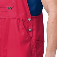 Salopette FOCO rouge pour homme avec grand logo des Braves d'Atlanta