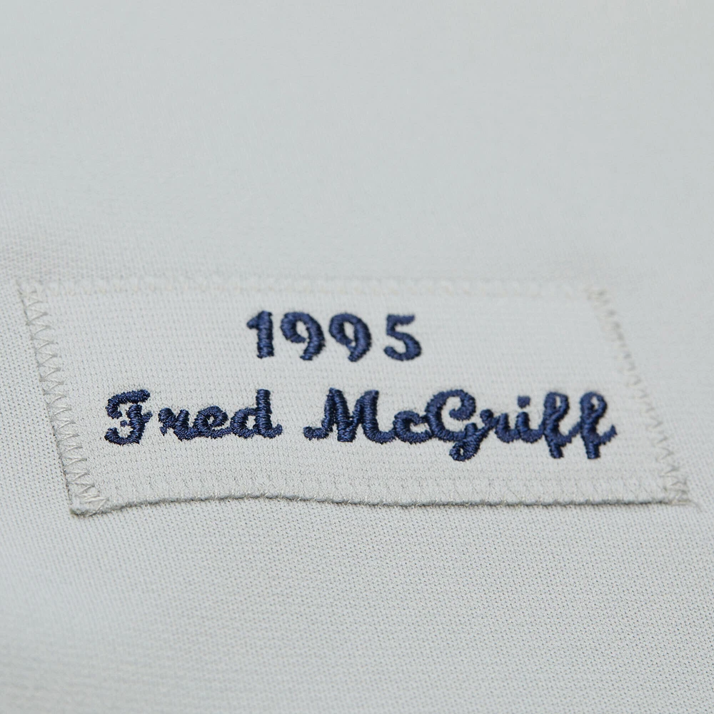 Maillot authentique rétro Mitchell & Ness Fred McGriff gris des Braves d'Atlanta 1995 pour homme