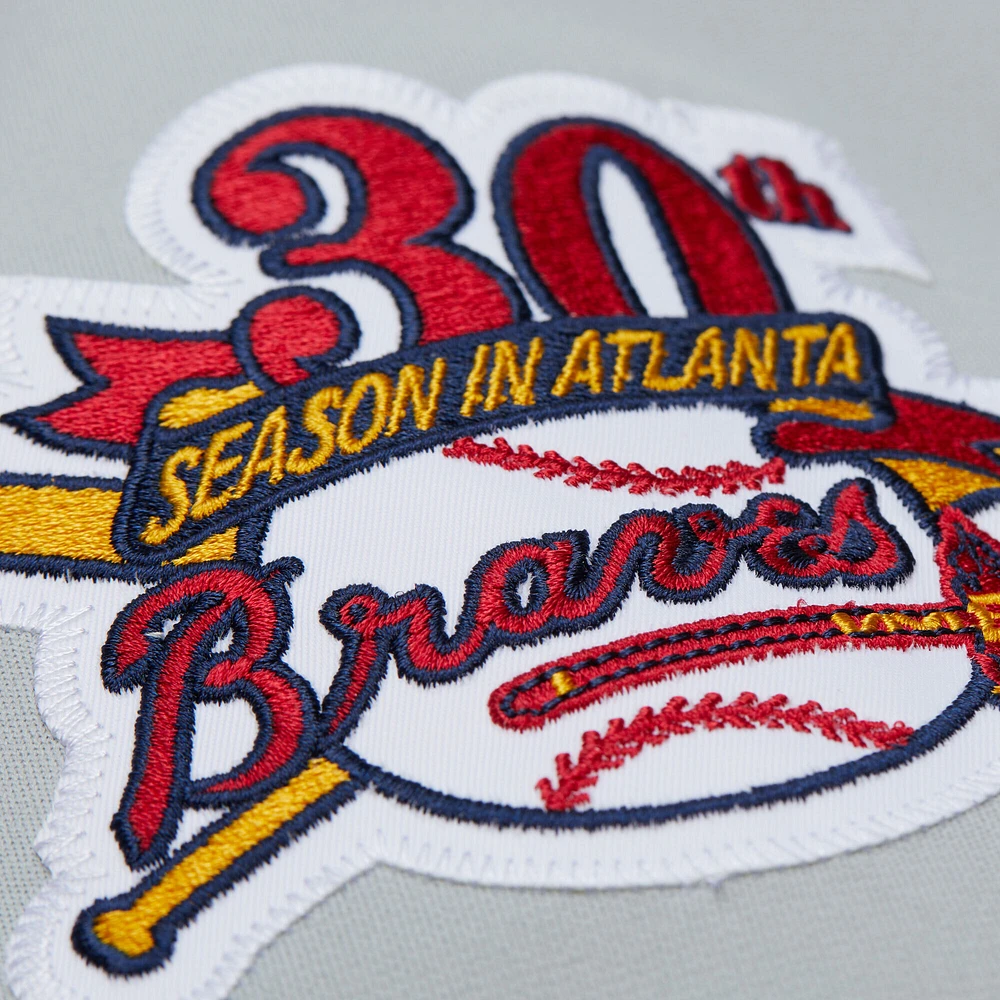 Maillot authentique rétro Mitchell & Ness Fred McGriff gris des Braves d'Atlanta 1995 pour homme
