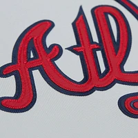 Men's Mitchell & Ness Greg Maddux Gray Atlanta Braves 1995 Throwback Authentic Jersey