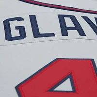 Men's Mitchell & Ness Tom Glavine Gray Atlanta Braves 1995 Throwback Authentic Jersey